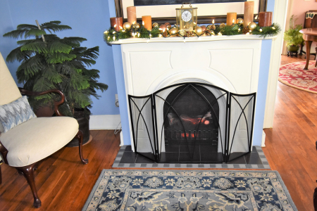 Lane Living Room Retrofitted Fireplace Detail