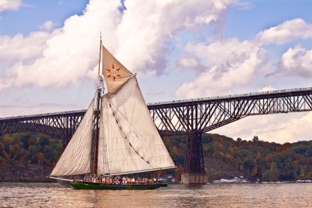 Sailing the Clearwater at Poughkeepsie